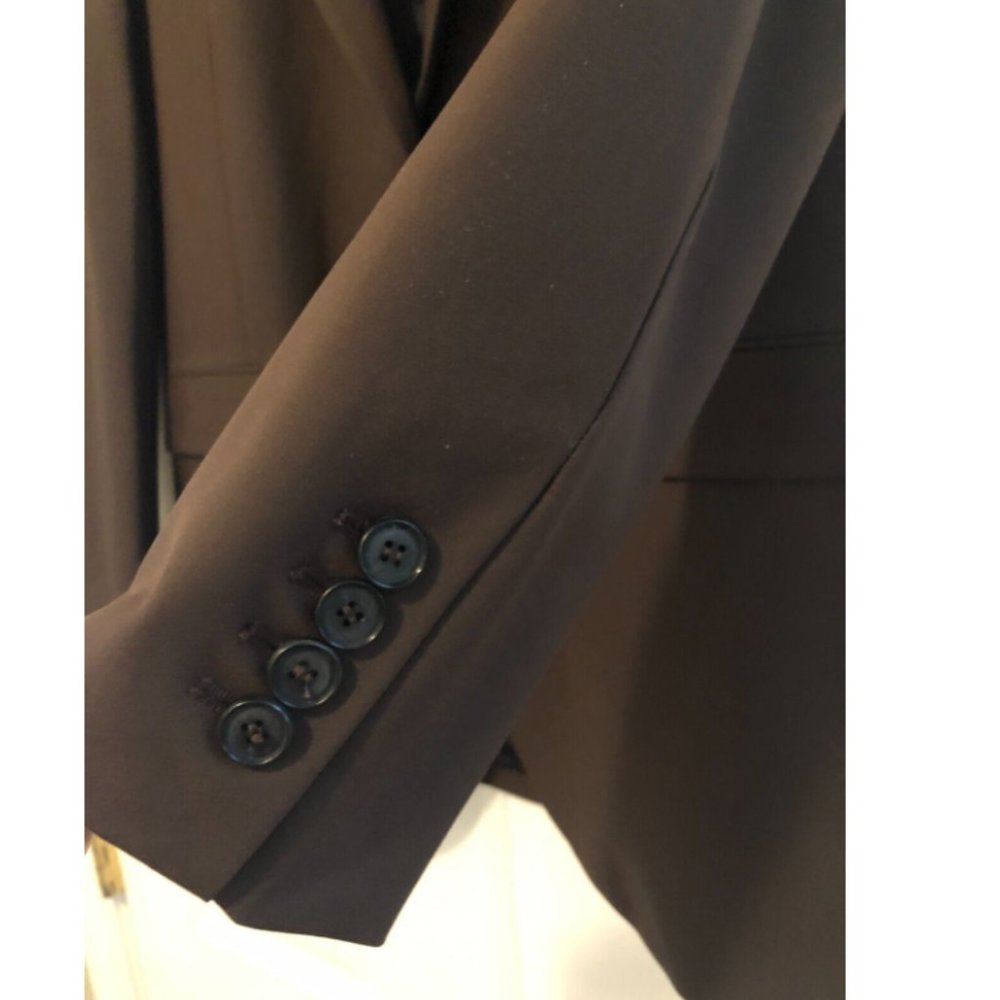 ZARA NEW WOMAN STRAIGHT CUT BLAZER WITH POCKETS BROWN 2600/645 XS-XXL - Picture 10 of 11